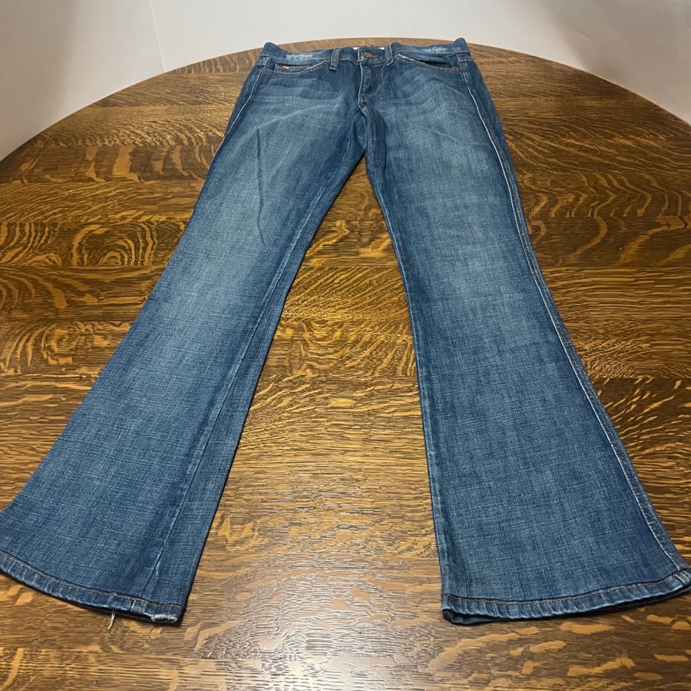 Joe's Jeans Rocker Jeans Womens 27 Blue Miles Wash Low Rise Flare 37ML5722
